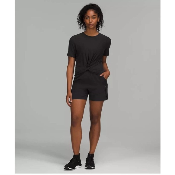 Lululemon Crescent Tee Black Knot Front Cropped - Picture 3 of 8